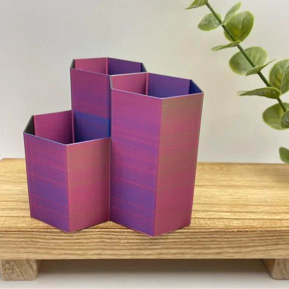 HEXAGONAL ORGANIZER | Makeup Brush Display | Desk Organizer (Brand New!) 💘 - Picture 12 of 16